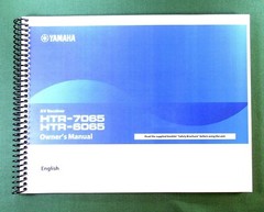 Yamaha HTR-8065 Instruction Manual: Full Color 161 Pages & Protective Covers!