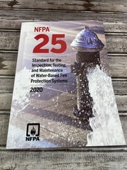 NFPA 25 Standard for the Inspection Testing and Maintenance 2020
