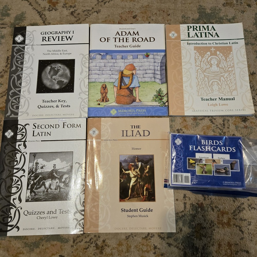 Misc Mixed Lot Memoria Press Books Teacher Student Tests Birds