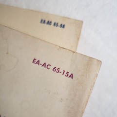 1976 Pair Airframe and Powerplant Mechanics Handbooks EA-AC 65-9A 65-15A