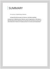 Introduction to Mathematical Statistics and Its Applications, Hardcover by La…