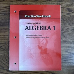 Holt McDougal Larson Algebra 1 Teacher, student, Solution Key, workbook