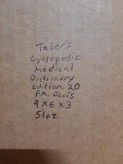 Taber’s Cyclopedic Medical Dictionary : Thumb-Indexed Version by Donald Venes ..