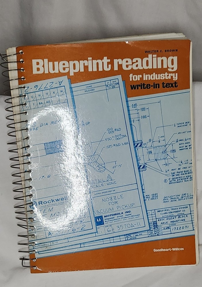 Blueprint Reading for Industry by Brown, Walter C. vtg book Goodheart Willcox