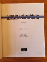 Concepts And Inquiries In Elementary School Science – Joseph Peters & Peter Gega