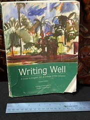 Writing Well 2nd Ed English 101 College of the Canyons Pearson Paperback 2001