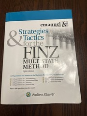 Bar Review.: Strategies and Tactics for the FINZ Multistate Method (2019)