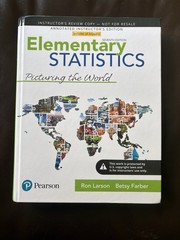 Pearson Math Lab Elementary Statistics Teacher Edition Textbook Seventh Edition