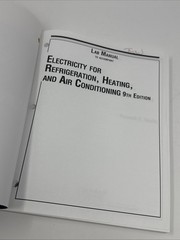 Lab Manual for Smith’s Electricity Refrigeration, Heating, Air Condition UNUSED