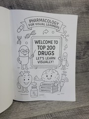 Top 200 Drugs Simplified Pharmacology Coloring Book & Study Guide 300+ Pages