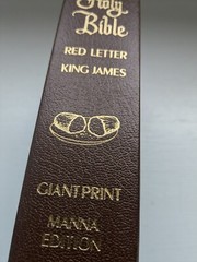 Holy Bible Giant Print Manna Edition KJV Red Letter 1975 – New