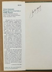 1st Edition Texas Wildlife: Photographs from Texas Parks & Wildlife 1978