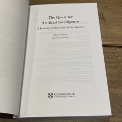 The Quest for Artificial Intelligence Nilsson Paperback 9780521122931