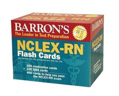 Barron’s NCLEX-RN Flash Cards – Cards By Hammer Ph.D., Jere – GOOD