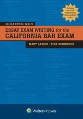 Bar Review Ser: Essay Exam Writing for the California Bar Exam