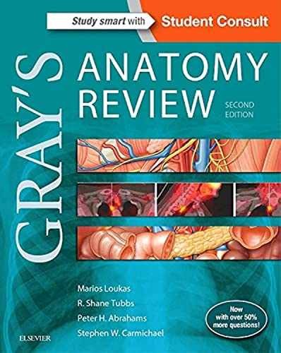 Gray’s Anatomy Review: with STUDENT – Paperback, by Loukas MD PhD – Very Good h