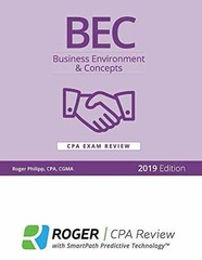 BEC Business Enviroment & Concepts – Textbook, by ROGER PHILIPP CPA – Very Good