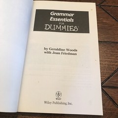 Grammar Essentials for Dummies by Geraldine Woods 2010 Paperback