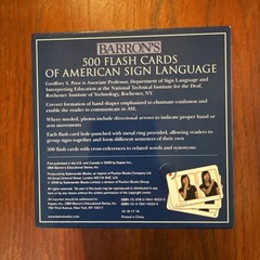 500 Flash Cards of American Sign Language by Geoffrey S. Poor (2009, Cards,Flash