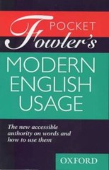 Pocket Fowlers Modern English Usage – Hardcover By Fowler, H W – GOOD