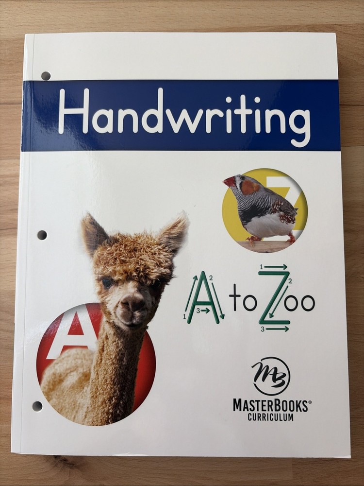 New Handwriting: A to Zoo Master Books Homeschool Curriculum Grades 1 and 2