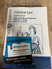Example And Explanations Criminal Law Eighth Edition