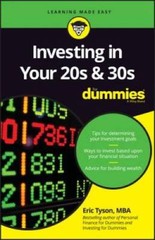 Investing in Your 20s and 30s For Dummies – Paperback By Tyson, Eric – GOOD